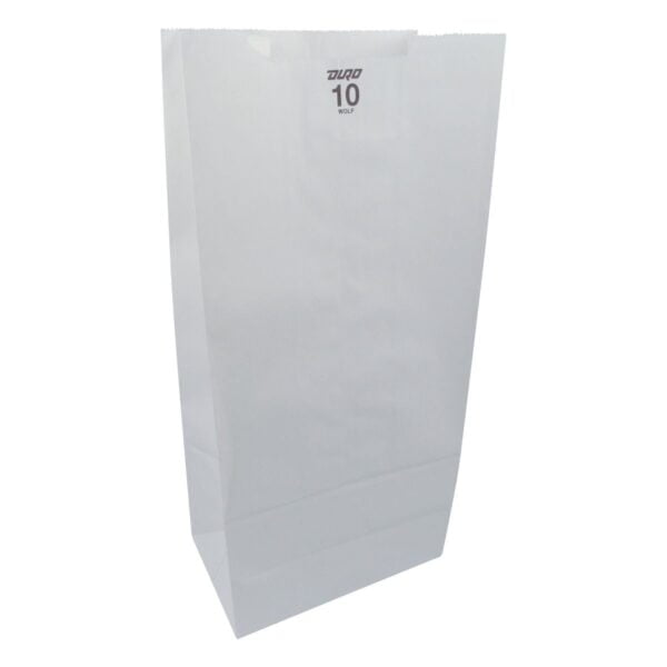 DURO BAG MFG CO.  51030  #10 Bag, Paper, White, 500/bdl