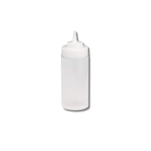16 oz clear wide mouth squeeze bottle TipTop.