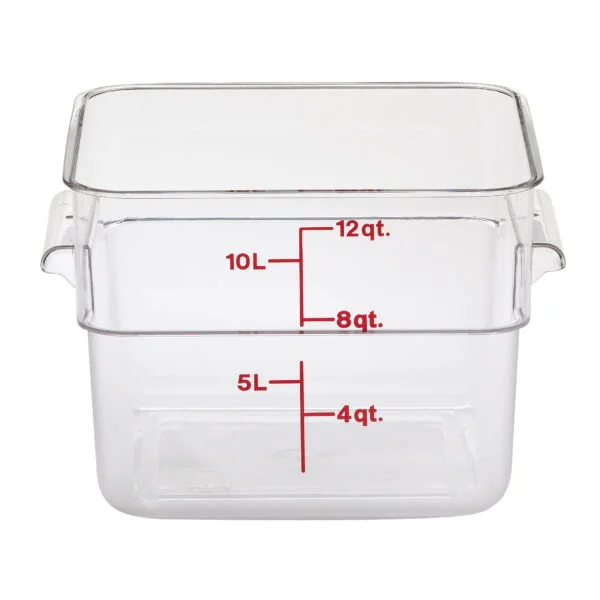 Cambro  12SFSCW135  12 Qt. CamSquare Food Container