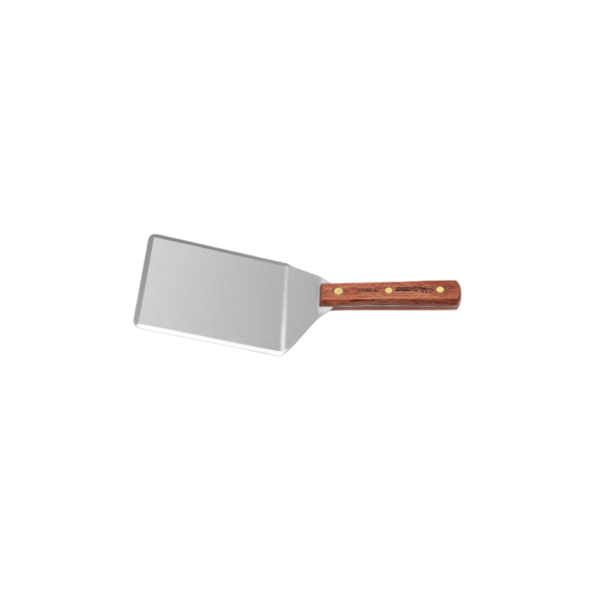 6" x 5" hamburger turner with wooden handle