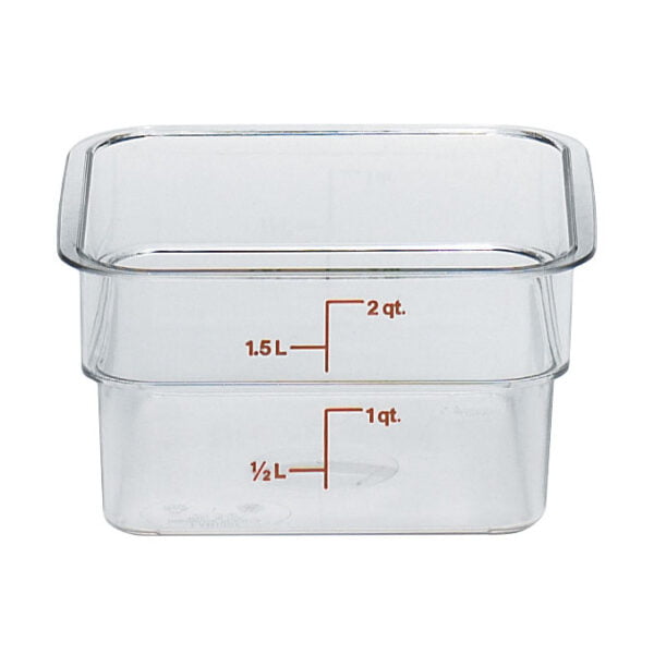 Cambro  2SFSCW135  2 Quart Food Container