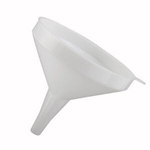 32 ounce white plastic funnel