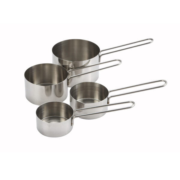4 Stainless steel measuring cups