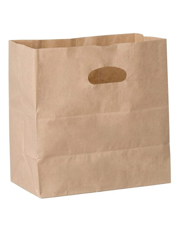 DURO BAG MFG CO.  84245  11x6x11 Bag, Paper, Kraft, Cutout Handle, 500/cs