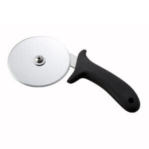 Black handled pizza cutter