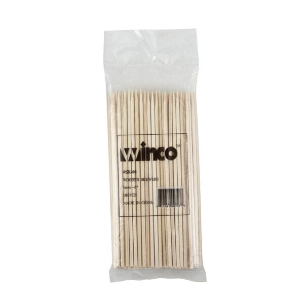Winco  WSK-06  6'' Bamboo Skewers