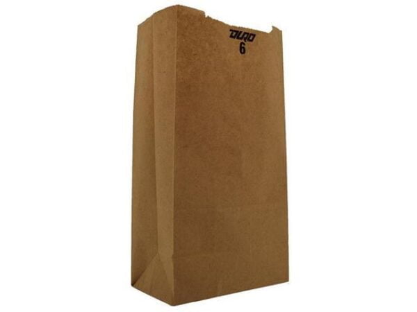 DURO BAG MFG CO.  18406  #6 Bag, Paper, Kraft, 500/bdl