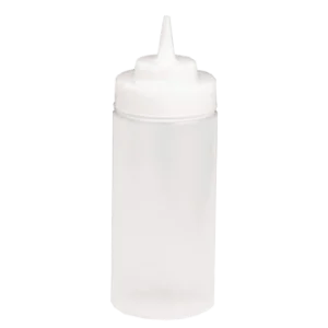 Tablecraft Products  10853C  8 oz. WideMouth Squeeze Bottle, natural cone tip