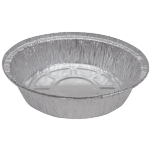 Round foil disposable container
