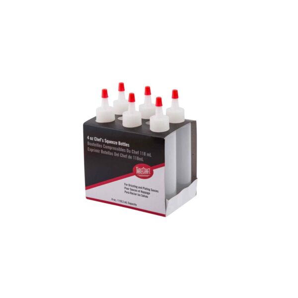 6 pack of 4 oz chef squeeze bottle.