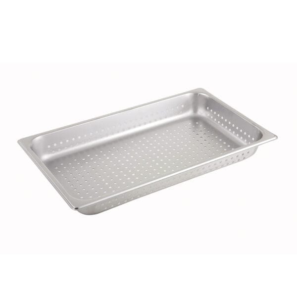 Stainless steel steam pan perforated