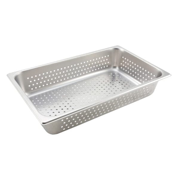 Stainless steel steam pan perforated