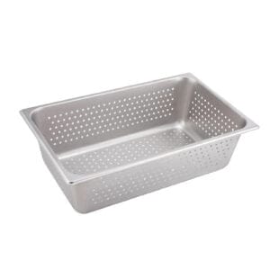Stainless steel steam pan perforated