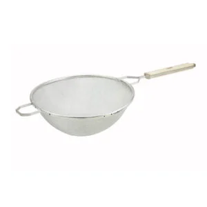 10-1/2 inch stainless steel strainer.
