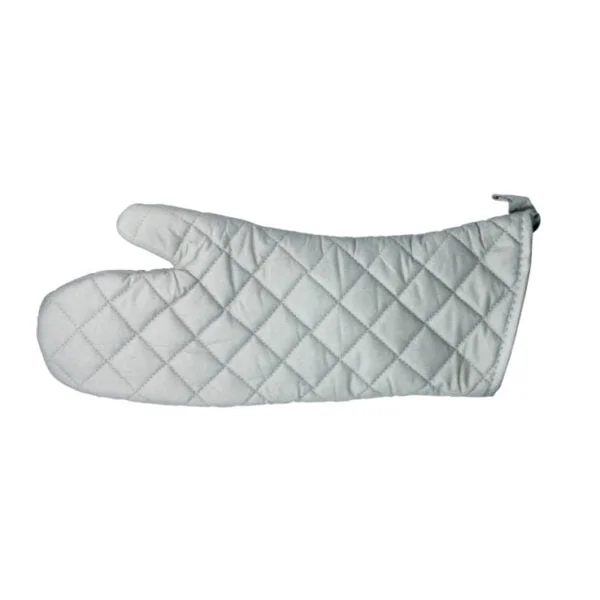 Grey oven mitt
