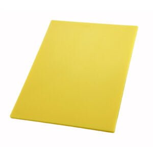 Commercial-grade yellowcutting board.