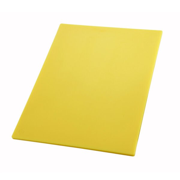 Commercial-grade yellowcutting board.