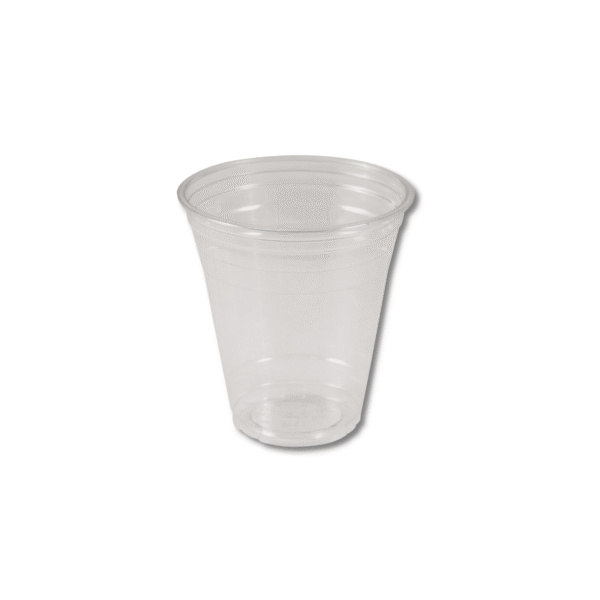 Empress 12oz tall clear PET drink cup.