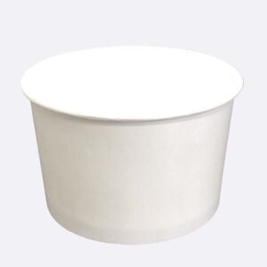 EcoPax Food Packaging EPAXPSC-12 12 oz Paper Soup Container, Bottom Only, White, 1000/cs