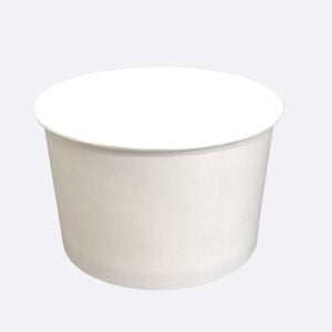 EcoPax Food Packaging EPAXPSC08-1000 8 oz. Paper Soup Container, Bottom Only, White, 20/50cs