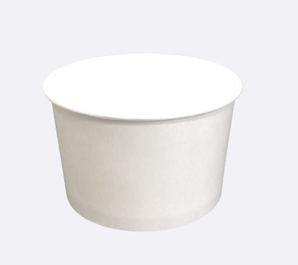 EcoPax Food Packaging EPAXPSC08-1000 8 oz. Paper Soup Container, Bottom Only, White, 20/50cs