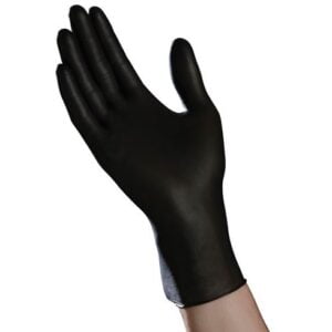 Gerharz GERHPFNGXL Glove, Nitrile, Powder-Free, XL, Black
