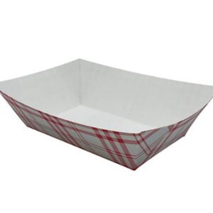 Nova Food Service NFT300 Food Tray, Red/White, 3#, (PFAS FREE)