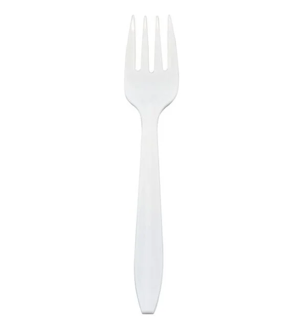 PRIME SOURCE 75002551 Fork, Plastic, White, Heavy Weight