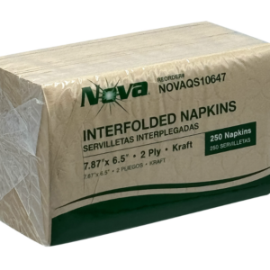 Pack of interfold kraft napkins