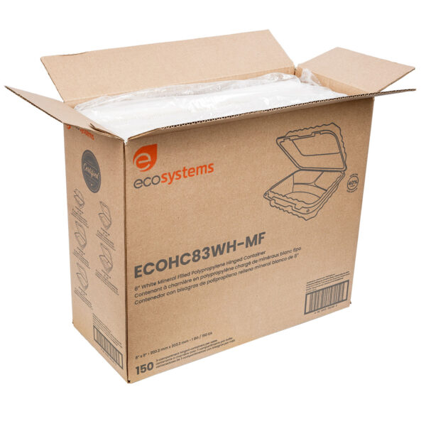 Open case of takeout containers.