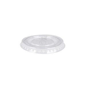 Clear souffle cup lid.