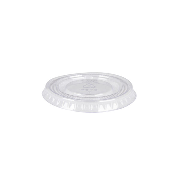 Clear souffle cup lid.