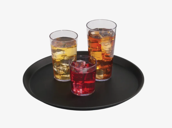 3 drinks set on tray