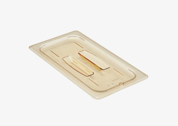 Tan food pan lid