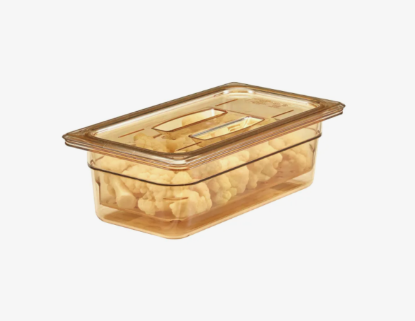 Tan food pan lid