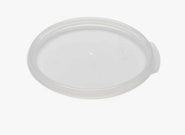Round translucent food storage lid