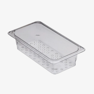 clear food pan colander