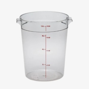 8 quart round food storage container