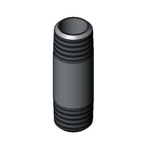T&S  000357-40  Nipple, 3/8''NPT X 2'' L., Polished-