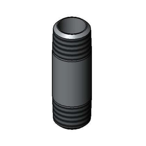 T&S  000357-40  Nipple, 3/8''NPT X 2'' L., Polished-
