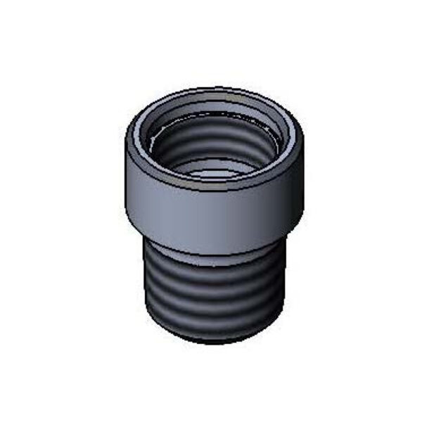 T&S  000564-25  Adapter, 3/8NPT (M) X 5/8-27UN (F) Plated