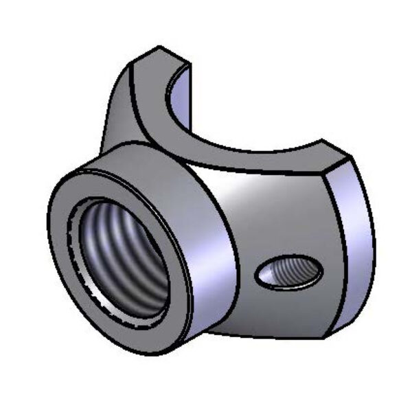T&S  000636-40  B-0109 Back Clamp, -Plated Zinc