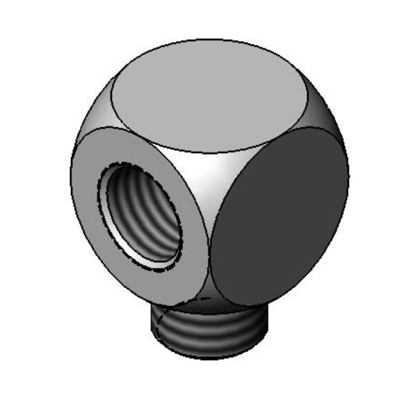 T&S  000742-40  Glass Filler Pedestal Dual-Cube