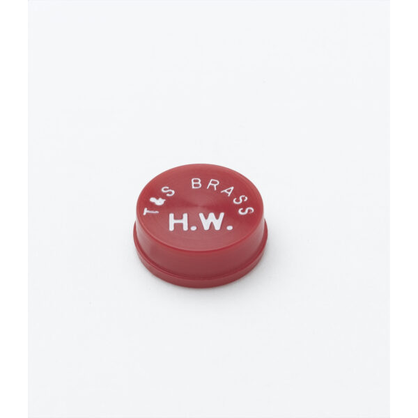 T&S  001194-45  Snap-In Index Button, Red Hot Water