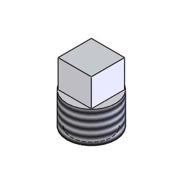 T&S  001347-20  1/2'' NPT Plug Unplated