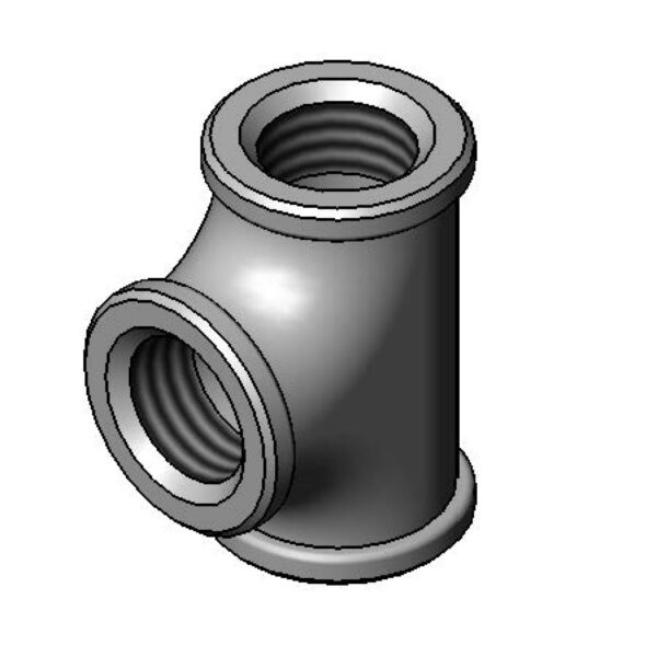 T&S  001614-40  Cast Tee, 3/8''NPT  Plated