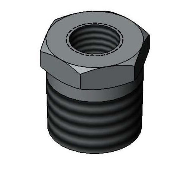 T&S  001714-40  Hex Bushing, 3/8NPT-M X 1/8NPT-F Plated