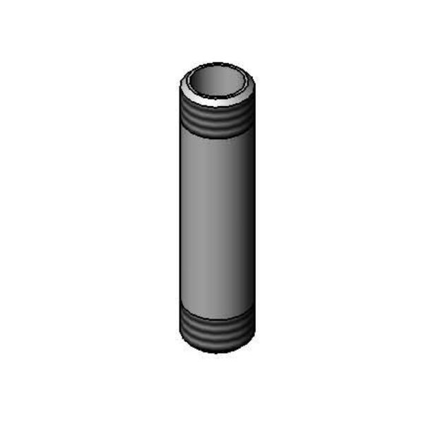T&S  002556-40  Nipple, 1/2'' NPT (M), 3-1/2'' L., -Plated Brass