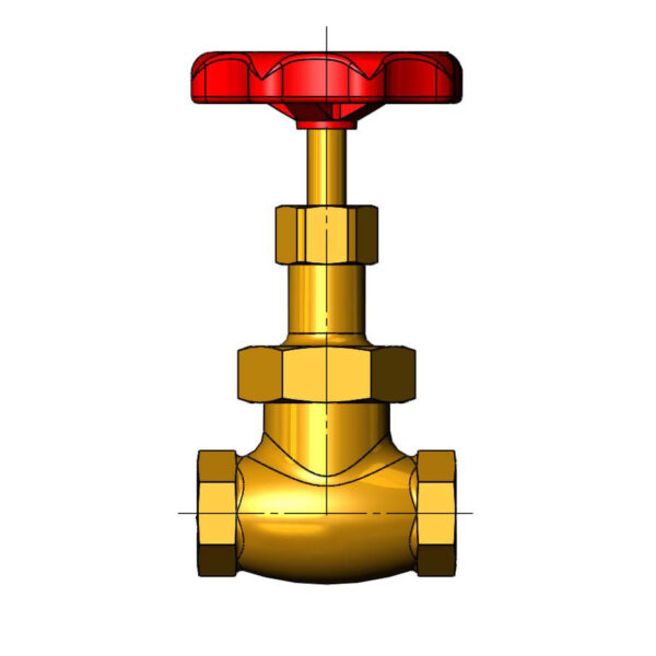 T&S  006647-20R  1/2'' Globe Vlv, Red Handle