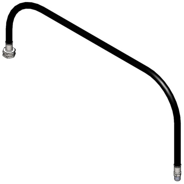 T&S  015586-45  Black Connector Hose, 3/8''NPT (M) X Swivel Coupling